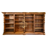 Load image into Gallery viewer, Carved Wooden Bookshelf in Teak – A Grand Statement of Style
