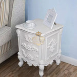 Load image into Gallery viewer, Classic Ornate Teak Side Table – Luxury Accent for Stylish Interiors
