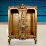 Load image into Gallery viewer, Elegant Storage Solution – Solid Teak Wood Hand-Carved Crockery Almirah
