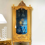 Load image into Gallery viewer, Luxury Indian Teak Wood Crockery Almirah – Hand-Carved Opulence
