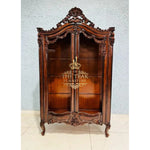 Load image into Gallery viewer, Masterfully Crafted Teak Wood Crockery Almirah – Elegant Storage Unit
