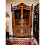 Load image into Gallery viewer, Bespoke Hand-Carved Teak Almirah – Stylish &amp; Functional Crockery Storage
