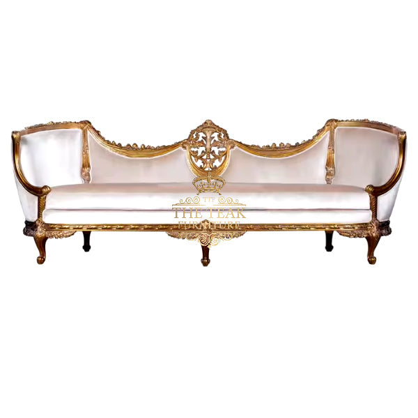 Solid Wood Victorian Sofa Set – Designed for Timeless Elegance and Comfort