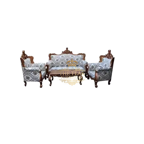 Grand Palace Wooden Sofa – Fit for Luxury Mansions & Classic Interiors