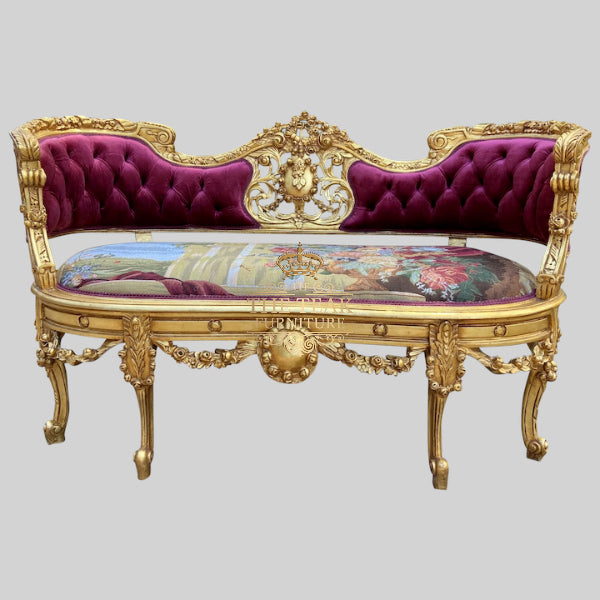 Handmade Teak Wood Couch – Elegant Carved Wooden Sofa for Lavish Interiors