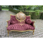 Load image into Gallery viewer, Luxury Antique Teak Hand-Carved Couch – Statement Wooden Sofa for Classic Homes
