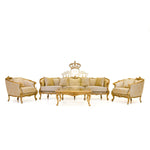 Load image into Gallery viewer, Designer Hand-Carved Wooden Sofa Set – Perfect for Luxurious Living Rooms
