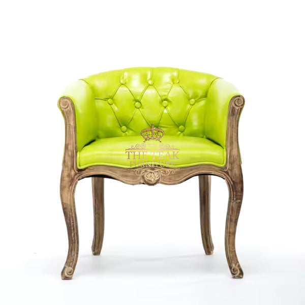 Vintage-Inspired Hand-Carved Teak Chair – A Nostalgic Classic