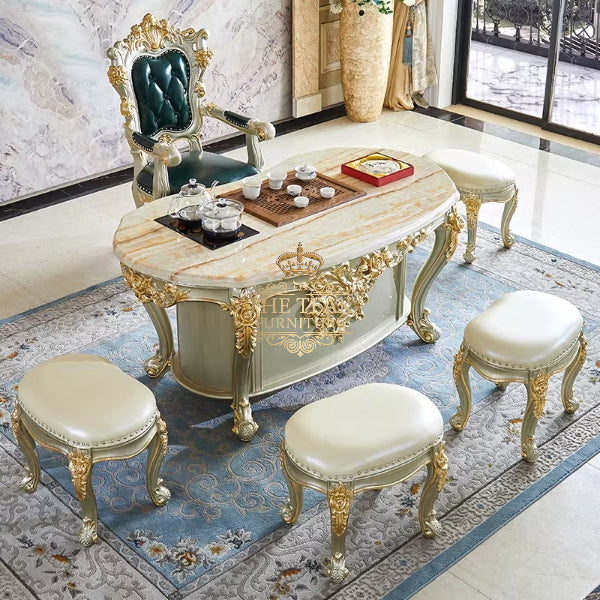 Handcrafted Luxury Teak Study Desk – A Blend of Durability & Exquisite Artistry