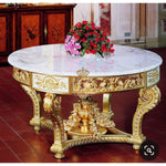Load image into Gallery viewer, Rustic Hand Carved Teak Coffee Table – Durable Hardwood with Elegant Design
