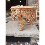 Load image into Gallery viewer, Vintage-Inspired Teak Coffee Table – Hand Carved Elegance &amp; Durable Design

