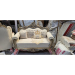 Load image into Gallery viewer, Handmade Royal Teak Wooden Sofa – Solid Wood Couch for Classic Interiors
