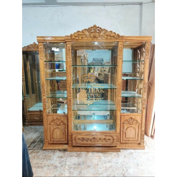 Handcrafted Royal Teak Wood Almirah – Durable & Grand Storage Unit