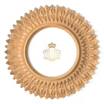 Load image into Gallery viewer, Victorian Style Luxury Teak Mirror Frame – Hand-Carved Art
