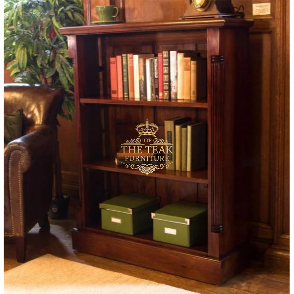 Handmade Artistic Teak Bookshelf – Premium Carved Masterpiece
