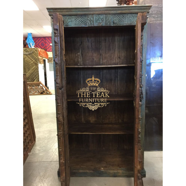 Handcrafted Bohemian Teak Bookshelf – Stylish, Durable & Unique