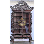 Load image into Gallery viewer, Luxury Hand Carved Teak Bookshelf – Perfect for Books &amp; Display
