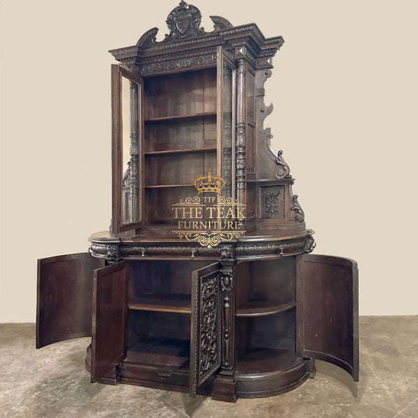 Luxury Solid Teak Bookshelf – Handcrafted Elegance & Durability