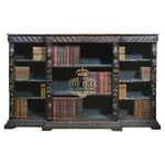 Load image into Gallery viewer, Classic French-Inspired Hand Carved Teak Bookshelf – Luxurious &amp; Unique
