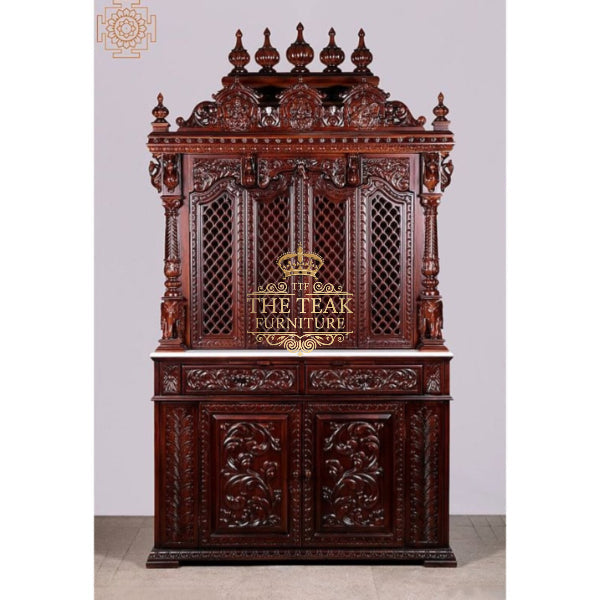 Premium Quality Teak Wood Temple – Handcrafted to Perfection